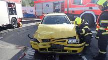 Dvě auta se střetla na silnici u Lípy na Zlínsku. 6.10. 2022