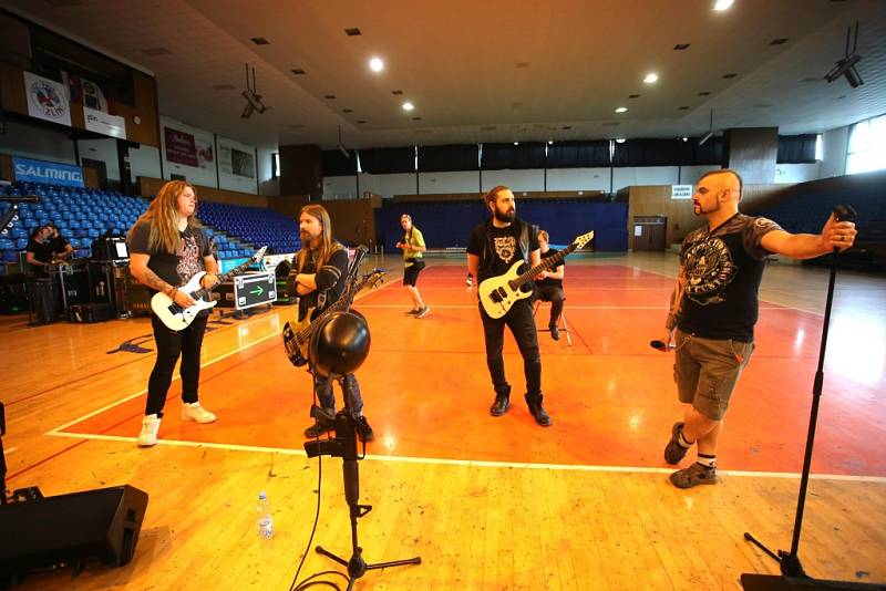 Masters Of Rock 2017. Zkouška skupiny Sabaton s filharmonií B. Martinů