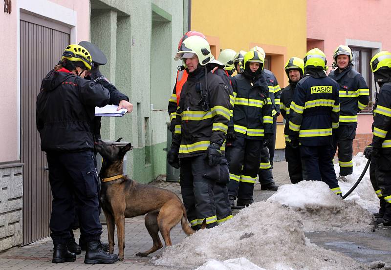 Výbuch plynu v rodinném domě v ulici Kvasické v Tlumačově.