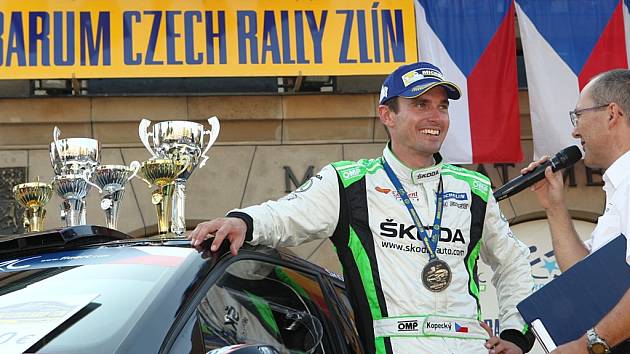 Barum Czech rally Zlín 2016. 1. místo J. Kopecký a P. Dresler