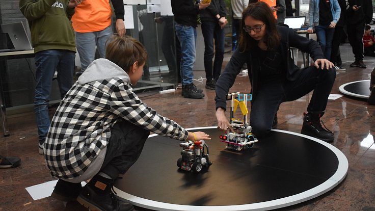 Celostátní soutěž robotů Robogames 2023 v prostorách Fakulty aplikované informatiky UTB ve Zlíně.
