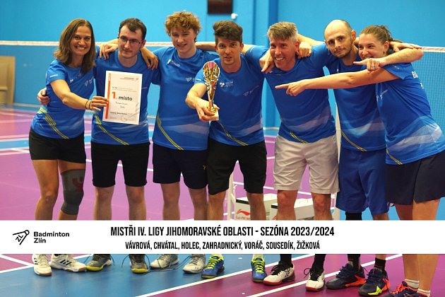 Badmintonisté Zlína po výhře nad déčkem Komety Brno postoupili do 3. ligy