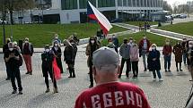 Demonstrace Milionu chvilek pro demokracii, Hrad za hranou ve Zlíně u sochy T.G.M.