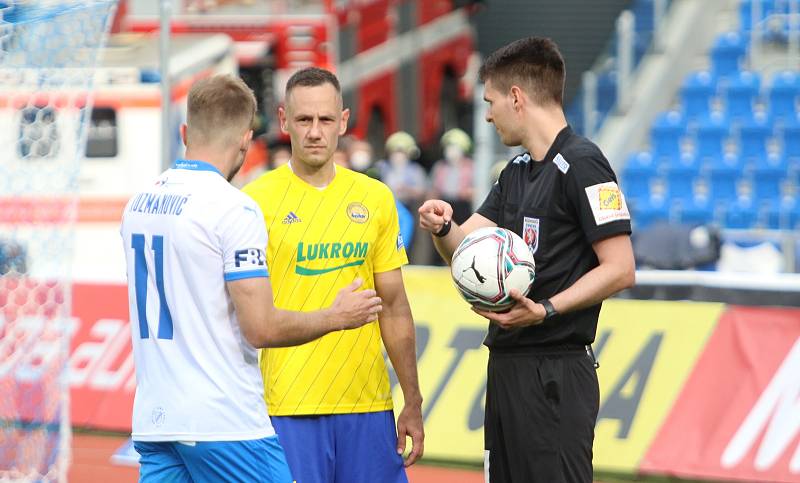 Fotbalisté Zlína se ve 32. kole FORTUNA:LIGY utkali s Baníkem Ostrava.