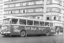 Dobové fotografie zachycující okupaci na Zlínsku.