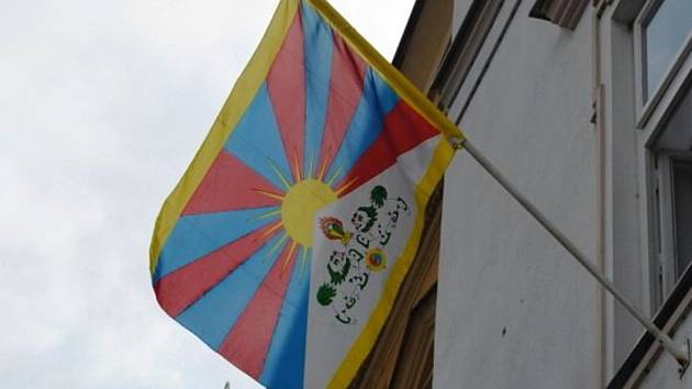 Tibetská vlajka. Ilustrační foto