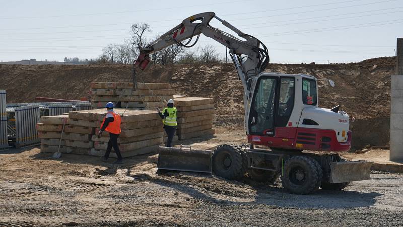 Stavba D55 Otrokovice, obchvat JV - jaro 2020