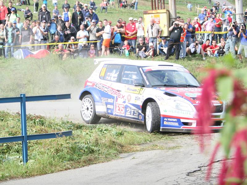 Barum rally: rychlostní zkouška ve Slušovicích