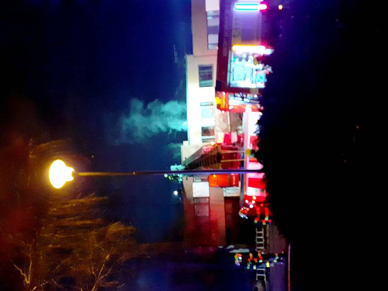 Požár rodinného domu v ulici Nad Vývozem ve Zlíně.