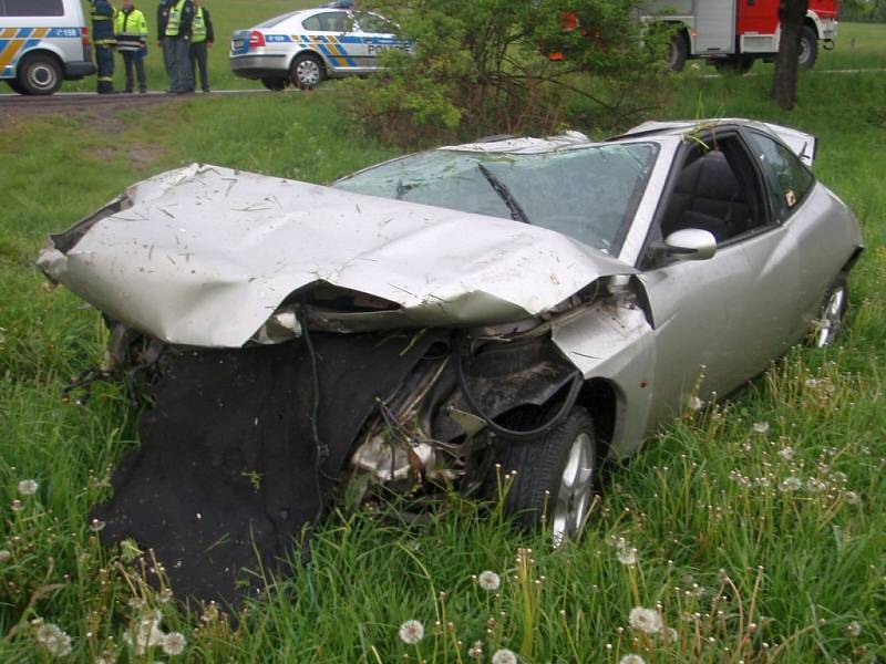 Vážná dopravní nehoda u Valašských Klobouk. 