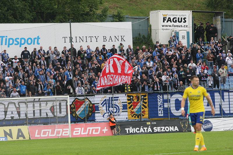 Fotbalisté Zlína (žluté dresy) se ve středu doma utkali s Baníkem Ostrava.