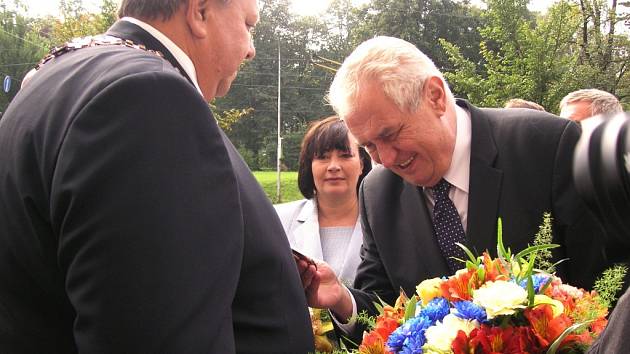 V pondělí 22. září 2014 přijel opět po roce do Zlínského kraje prezident republiky Miloš Zeman.