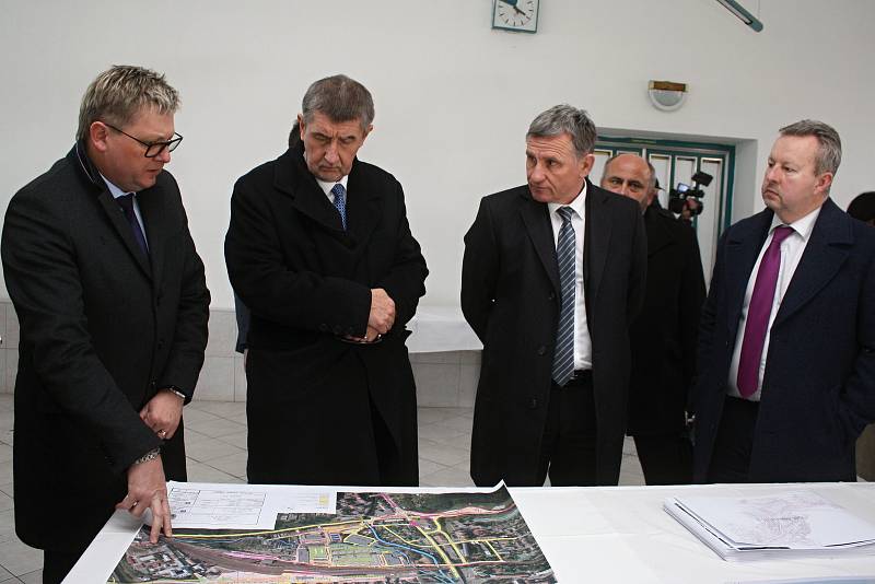 Premiér v demisi Andrej Babiš zavítal v pondělí 5. března 2018 během návštěvy zlínského kraje do Vsetína.
