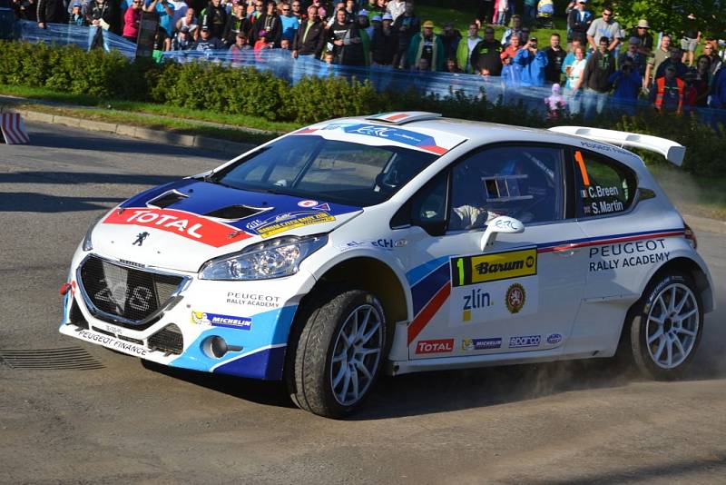 Páteční kvalifikační zkouška a shakedown před zahájením 44. ročníku Barum Czech Rally Zlín