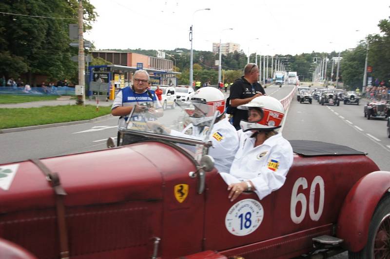 Start 49. ročník Barum Czech Rally. Bugatti