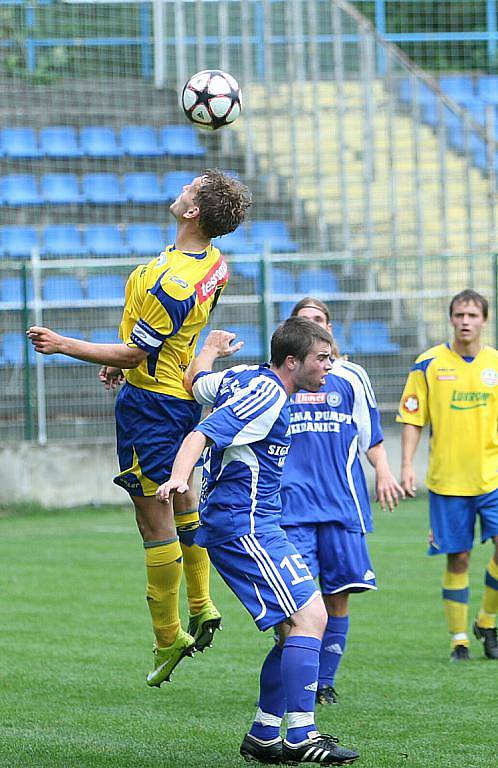 V duelu rezerv porazili fotbalisté Zlína (ve žlutém) Sigmu Olomouc 4:0.