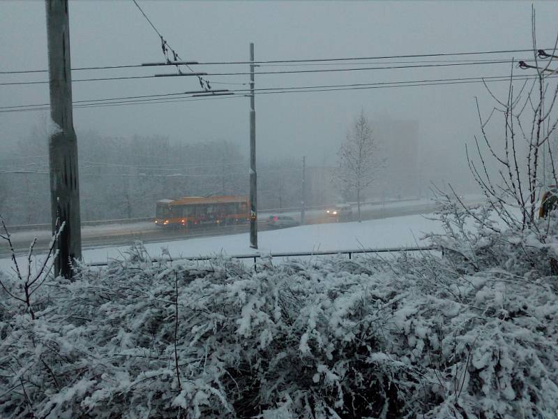 Dopravní situace ve Zlíně 28. 1. 2019