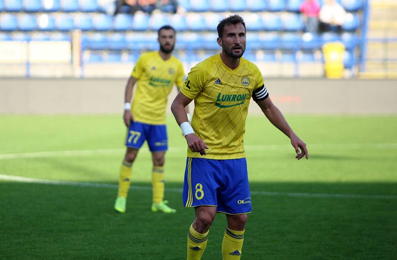 Fotbalisté Zlína (ve žlutých dresech) v 11. kole FORTUNA:LIGY hostili Jablonec.