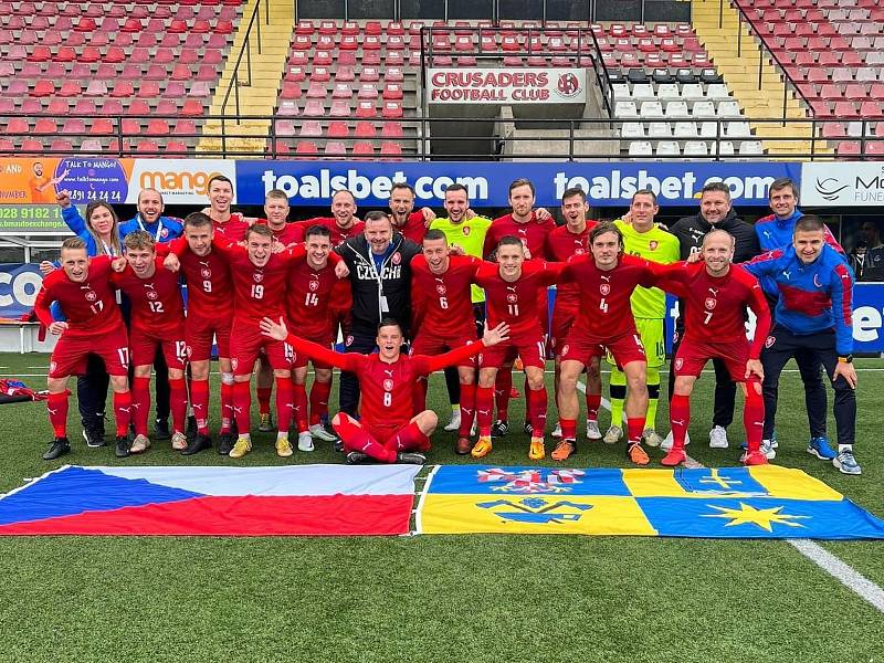 Slušovický obránce Radim Tkadlec pomohl krajskému výběru Zlínska k postupu na amatérské EURO. Foto: se svolením Radima Tkadlece