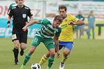 Zápas fotbalové Fortuna ligy mezi Bohemians Praha 1905 a FC FASTAVEM Zlín v Ďolíčku.