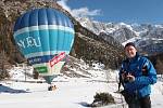 5. Ballon Trophy Filzmoos 2014 - Setkání balonářů v v Alpách v Rakousku - Mezipřistání pod horou Hoher Dachstein