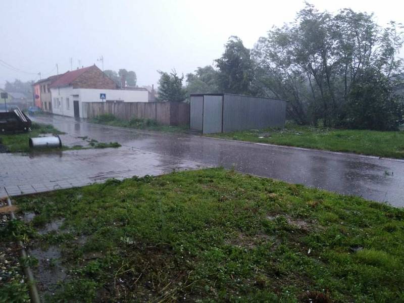 Přívalový déšť, Rataje na Kroměřížsku, 13. 6. 2020
