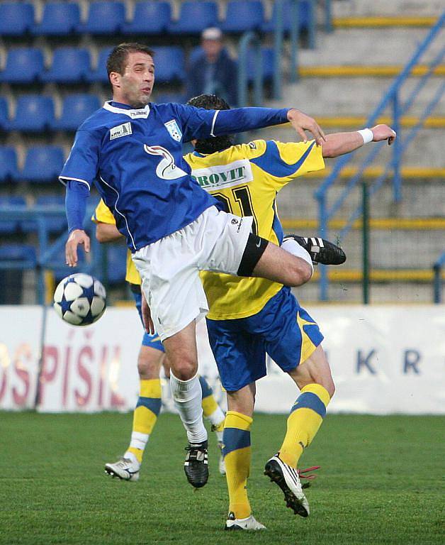 Zlín (ve žlutém) vs. Vlašim, II. liga