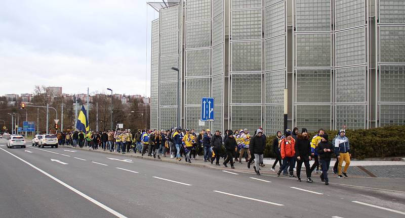 Fanoušci hokejového Zlína během nedělního odpoledne protestovali proti vedení klubu.