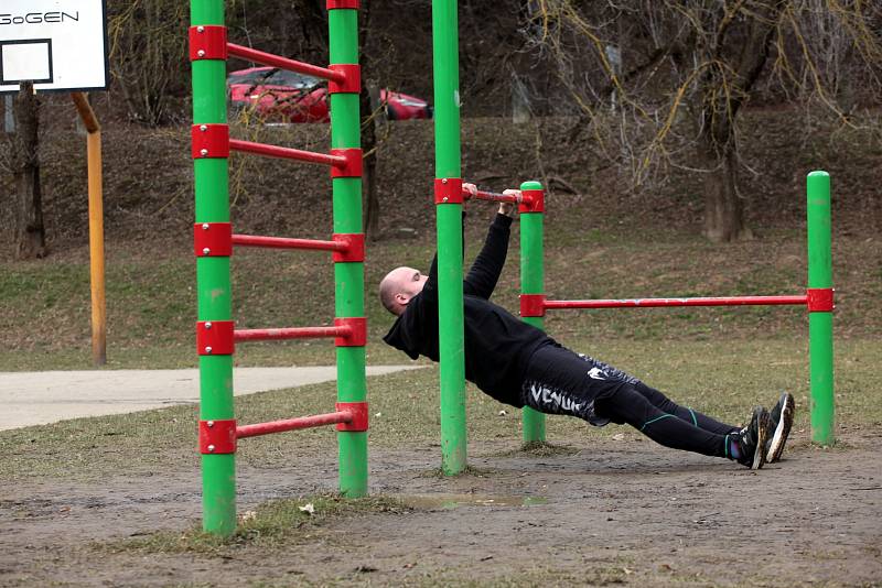 Workoutová hřiště ve Zlíně, březen 2021