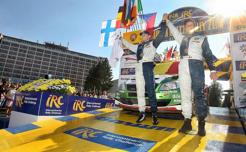 Jubilejní 40. ročník Barum Czech Rally Zlín 2010 vyhrál Belgičan Freddy Loix, stříbrný byl Fin Juho Hänninen a třetí skončil Pavel Valoušek. (na snímku Freddy Loix a Frederic Miclotte)