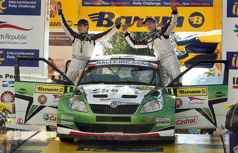 Jubilejní 40. ročník Barum Czech Rally Zlín 2010 vyhrál Belgičan Freddy Loix, stříbrný byl Fin Juho Hänninen a třetí skončil Pavel Valoušek. (na snímku Juho Hänninen a Mikko Markkula)