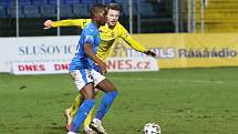 Fotbalisté Zlína (ve žlutých dresech) v 16. kole FORTUNA:LIGY remizovali s Baníkem Ostrava 1:1.