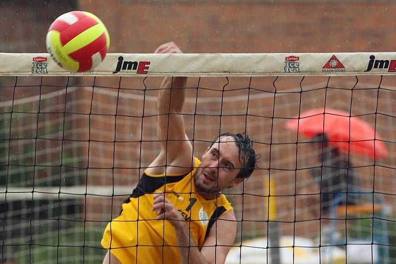 Turnaj série Kooperativa Cup ve Zlíně - Tomáš Božek, Petr Nezdařil (v bílém) vs. Přemysl Kubala, Marek Tomáš.