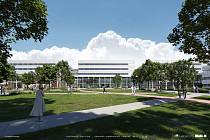Vizualizace modernizace Krajské nemocnice Tomáše Bati ve Zlíně. Na konci roku 2024 by mohla začíst výstavba nové porodnice.