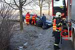 Vážná nehoda osobního auta zn. VW Passat nedaleko ZOO Lešná