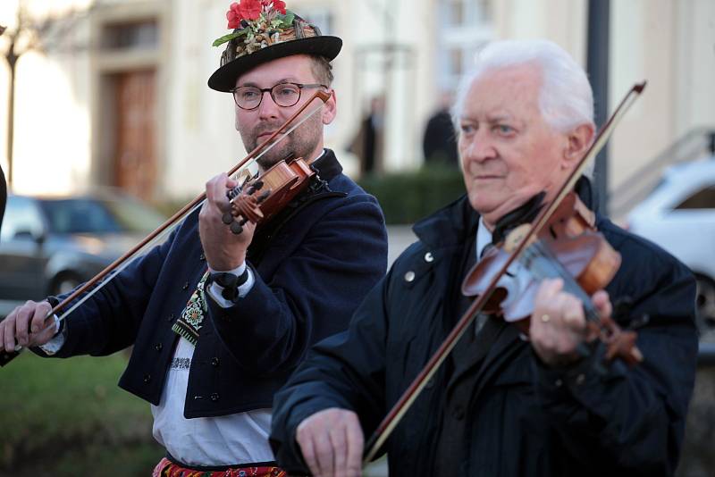 Pohřeb Lubomíra  Málka v kostele Neposkvrněného početí Panny Marie v Uherském Brodě, 6. 11. 2021