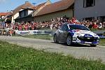 V rámci Barum Czech Rally Zlín závodníci v neděli odjeli 12. rychlostní zkoušku v Pohořelicích.