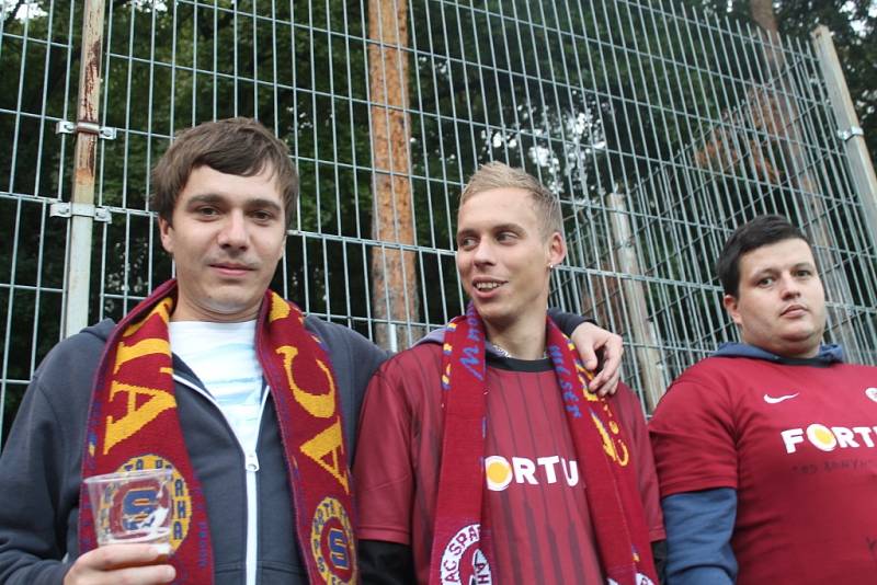 Fanoušci na zápase Fastav Zlín - Sparta Praha