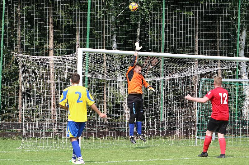 Fotbalisté Příluk ve svém druhém domácím zápase I. B třídy skupiny A nezvládli první poločas duelu s rezervou Brumov a prohráli 1:3.