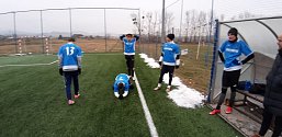 Zimní liga v malém fotbale ve Fryštáku Benfika - Poskládaní
