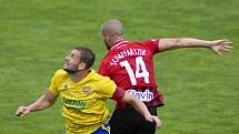 Zlín - Zápas skupiny o záchranu FORTUNA:LIGY mezi FC Fastav Zlín a SFC Opava. Tomáš Poznar (FC Fastav Zlín).