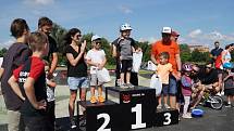 Nově otevřený pumptrack v Otrokovicích hostil v neděli 7. srpna 2022 mezinárodní závod.