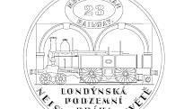 Jedna z medailí připomene i 150. výročí zahájení provozu první podzemní dráhy, kterou byla londýnská Metropolitan railway. Kresebný návrh zpracoval výtvarník Luboš Charvát.