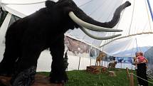 Výstava  Dobu ledovou – lovci mamutů ve Zlíně.