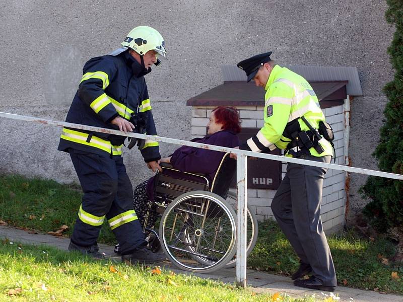 Požár v Domě s pečovatelskou službou v Napajedlech.