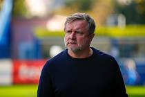 Trenér fotbalistů Zlína Pavel Vrba při zápase s Mladou Boleslaví. 