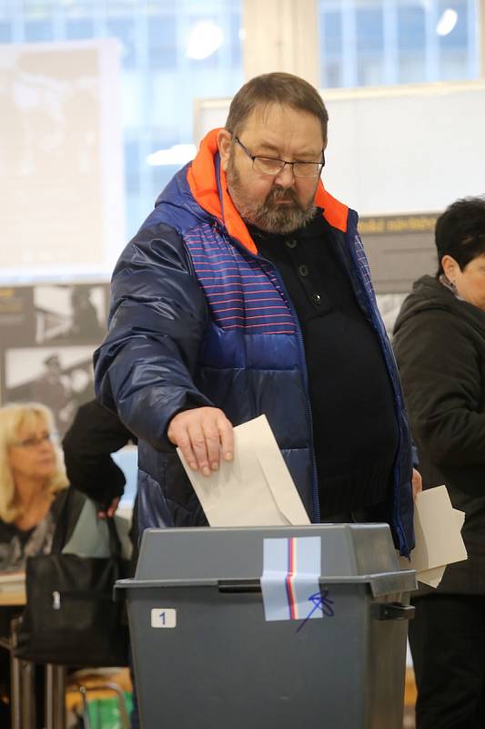 Prezidentské volby 2018 volební okrsek Zlín 1