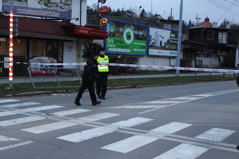 Havárie domu v rekonstrukci na Sokolské ulici ve Zlíně.