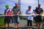 V pátek 18. července 2014 slavnostním přestřižením pásky otevřeli v Napajedlech nový úsek cyklostezky podél Baťova kanálu.