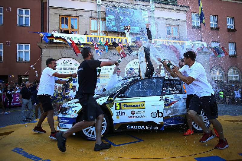 Barum Czech Rally Zlín 2019  cíl F.Mareš